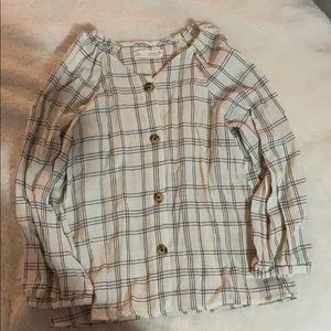 Zara Dress Shirt Girls Size 11-12